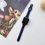 สายรัดนาฬิกาหนังลายเรียบ สำหรับ Apple Watch Series, 7 41 มม. / 6&SE&5&4 40 มม. / 3&2&1 38 มม., 7 45 มม. / 6&SE&5&4 44 มม. / 3&2&1 42 มม.