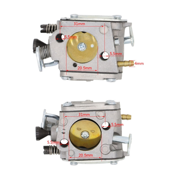 คาร์บูเรเตอร์เลื่อยโซ่ 503280316 สำหรับ Husqvarna 61 268 266 272 XP, คาร์บูเรเตอร์สำหรับ Husqvarna 61