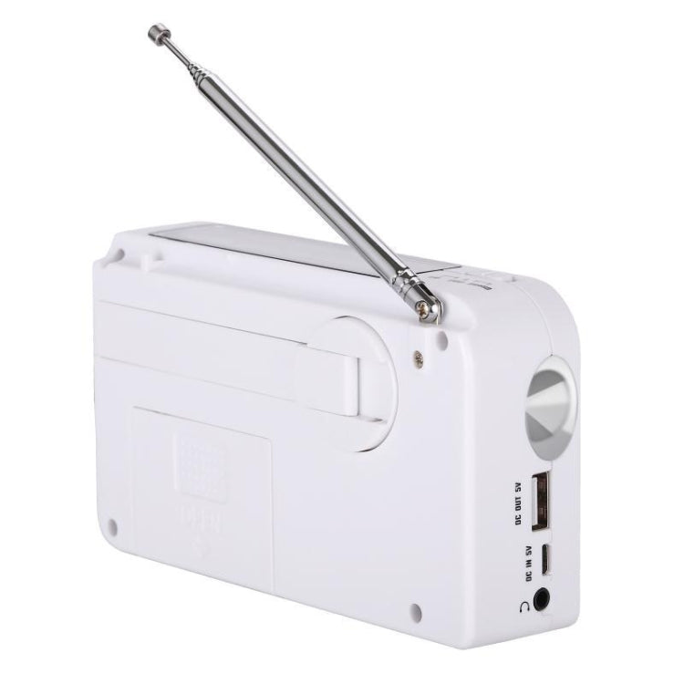เครื่องเล่นวิทยุ AM/FM สองย่านความถี่พลังงานแสงอาทิตย์ RD-638T พร้อมไฟฉายและฟังก์ชันไดนาโม