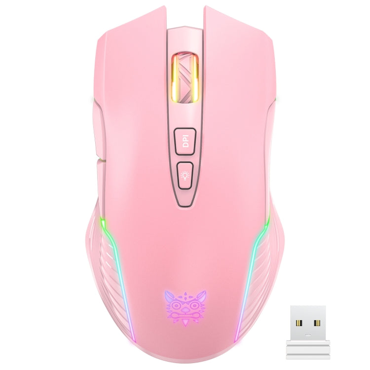 เมาส์ไร้สาย ONIKUMA CW905 2.4G พร้อมไฟ RGB เมาส์ CW905 สีดำ, สีชมพู, สีเทาขาว