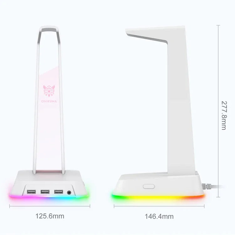 แท่นวางหูฟังพร้อมไฟ RGB ONIKUMA ST-2