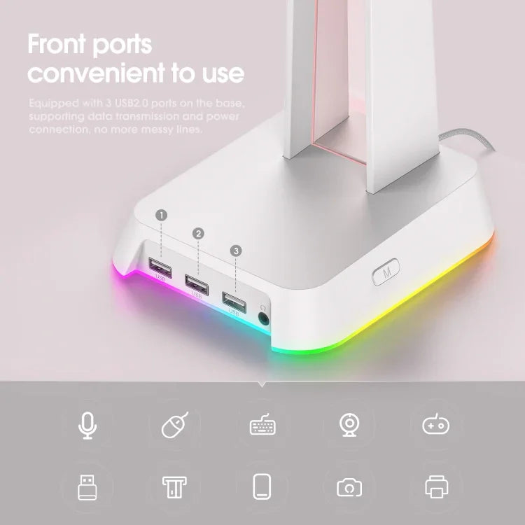 แท่นวางหูฟังพร้อมไฟ RGB ONIKUMA ST-2