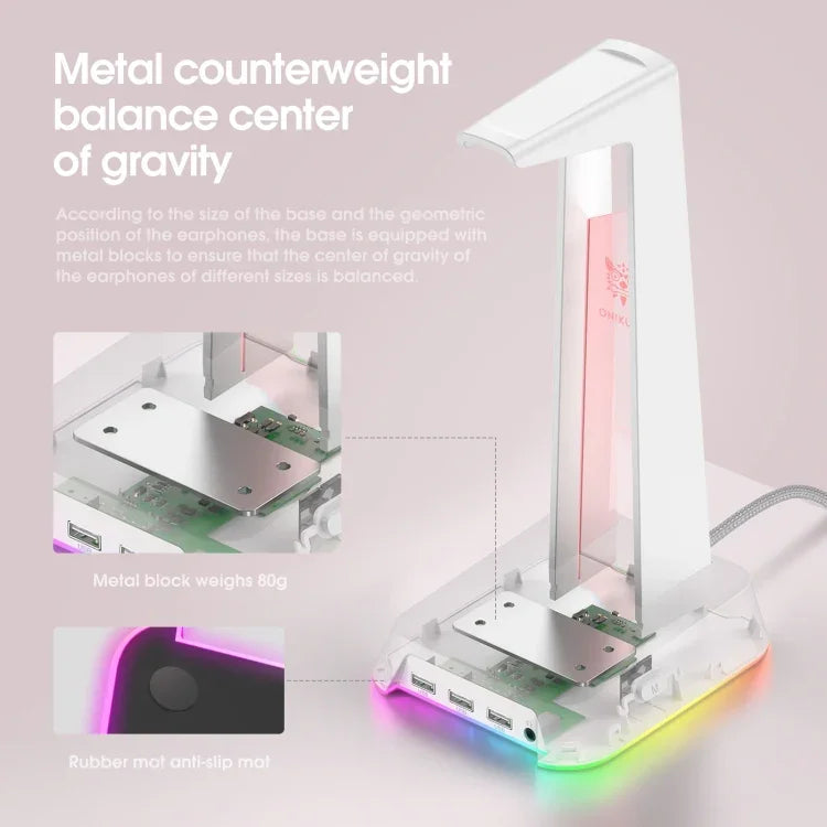 แท่นวางหูฟังพร้อมไฟ RGB ONIKUMA ST-2