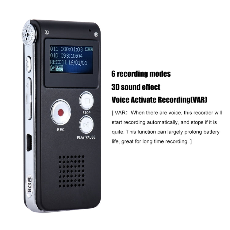เครื่องบันทึกเสียงดิจิทัล USB พร้อมเครื่องเล่น WAV MP3 ฟังก์ชัน VAR, SK-012 4GB, SK-012 16GB, SK-012 32GB