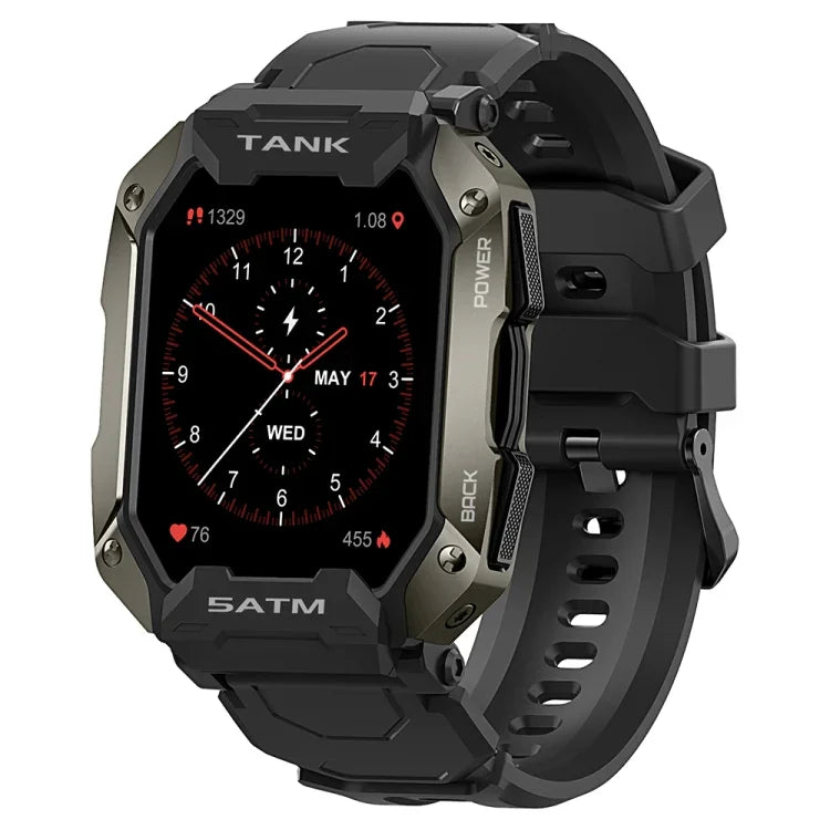 นาฬิกาอัจฉริยะ TANK M1 หน้าจอ TFT 1.72 นิ้ว รองรับการติดตามการนอน / การวัดอัตราการเต้นของหัวใจ