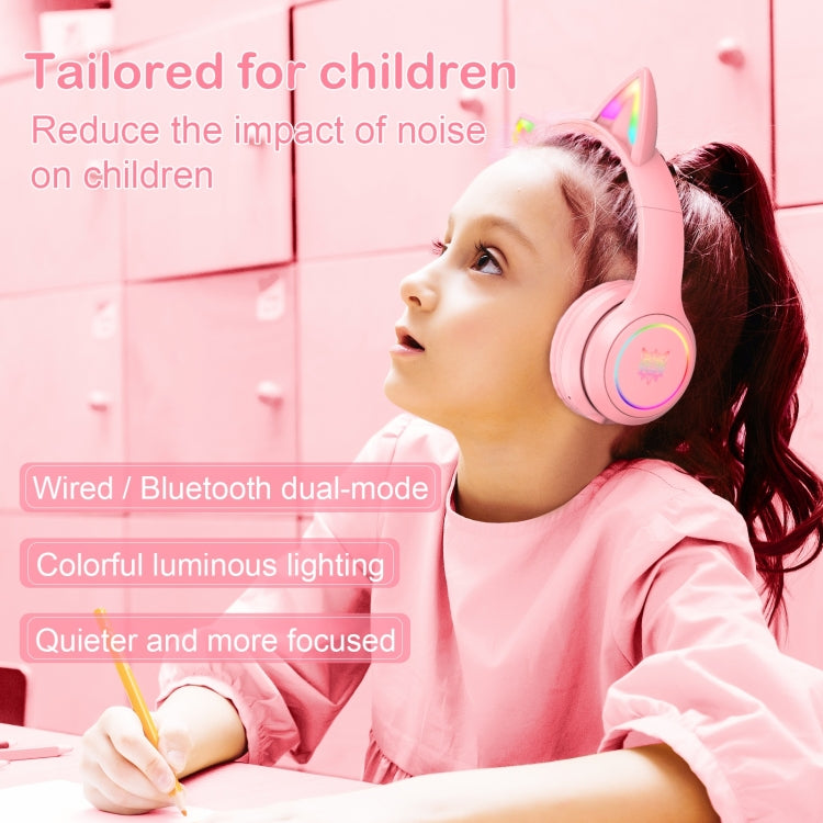 ONIKUMA B90 RGB Lighting Wireless Bluetooth Headphone, B90