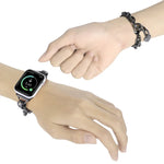 สายรัดนาฬิกาแบบจี้หัวใจสแตนเลส สำหรับ Apple Watch Series, 7 41 มม. / 6&SE&5&4 40 มม. / 3&2&1 38 มม., 7 45 มม. / 6&SE&5&4 44 มม. / 3&2&1 42 มม.