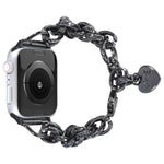 สายรัดนาฬิกาแบบจี้หัวใจสแตนเลส สำหรับ Apple Watch Series, 7 41 มม. / 6&SE&5&4 40 มม. / 3&2&1 38 มม., 7 45 มม. / 6&SE&5&4 44 มม. / 3&2&1 42 มม.