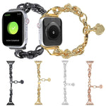 สายรัดนาฬิกาแบบจี้หัวใจสแตนเลส สำหรับ Apple Watch Series, 7 41 มม. / 6&SE&5&4 40 มม. / 3&2&1 38 มม., 7 45 มม. / 6&SE&5&4 44 มม. / 3&2&1 42 มม.