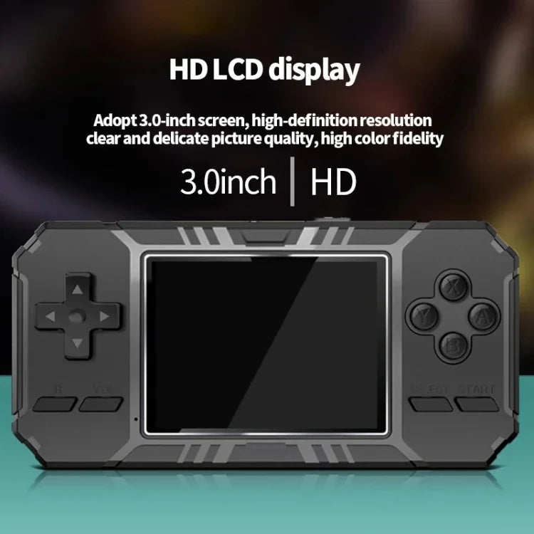 เครื่องเล่นเกมพกพาคลาสสิกหน้าจอ 3.0 นิ้ว S8 มีเกมในตัว 520 เกม, S8 / สีเขียวทหาร, S8 / สีดำ, S8 / สีน้ำเงิน