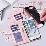 Tree & Deer Pattern Pressed Printing Horizontal Flip Leather Phone Case, For iPhone 13, For iPhone X / XS, For iPhone XR