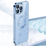 9D Electroplated Edge Len Film Clear PC + TPU Shockproof Case, For iPhone 13 Pro Max