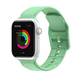 สายรัดนาฬิกาซิลิโคนเย็บ สำหรับ Apple Watch Series, 7 41 มม. / 6&SE&5&4 40 มม. / 3&2&1 38 มม., 7 45 มม. / 6&SE&5&4 44 มม. / 3&2&1 42 มม.