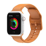 สายรัดนาฬิกาซิลิโคนเย็บ สำหรับ Apple Watch Series, 7 41 มม. / 6&SE&5&4 40 มม. / 3&2&1 38 มม., 7 45 มม. / 6&SE&5&4 44 มม. / 3&2&1 42 มม.