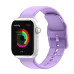 สายรัดนาฬิกาซิลิโคนเย็บ สำหรับ Apple Watch Series, 7 41 มม. / 6&SE&5&4 40 มม. / 3&2&1 38 มม., 7 45 มม. / 6&SE&5&4 44 มม. / 3&2&1 42 มม.