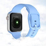 สายรัดนาฬิกาซิลิโคนเย็บ สำหรับ Apple Watch Series, 7 41 มม. / 6&SE&5&4 40 มม. / 3&2&1 38 มม., 7 45 มม. / 6&SE&5&4 44 มม. / 3&2&1 42 มม.