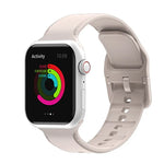 สายรัดนาฬิกาซิลิโคนเย็บ สำหรับ Apple Watch Series, 7 41 มม. / 6&SE&5&4 40 มม. / 3&2&1 38 มม., 7 45 มม. / 6&SE&5&4 44 มม. / 3&2&1 42 มม.