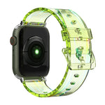 สายรัดนาฬิกาซิลิโคนโปร่งแสง Aurora สำหรับ Apple Watch Series, 7 41 มม. / 6&SE&5&4 40 มม. / 3&2&1 38 มม., 7 45 มม. / 6&SE&5&4 44 มม. / 3&2&1 42 มม.
