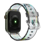 สายรัดนาฬิกาซิลิโคนโปร่งแสง Aurora สำหรับ Apple Watch Series, 7 41 มม. / 6&SE&5&4 40 มม. / 3&2&1 38 มม., 7 45 มม. / 6&SE&5&4 44 มม. / 3&2&1 42 มม.