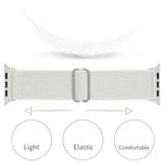 สายรัดนาฬิกาโพลีเอสเตอร์ไนลอน สำหรับ Apple Watch Series, 7 41 มม. / 6&SE&5&4 40 มม. / 3&2&1 38 มม., 7 45 มม. / 6&SE&5&4 44 มม. / 3&2&1 42 มม.