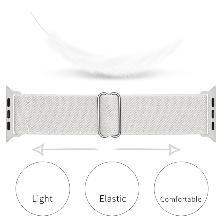 สายรัดนาฬิกาโพลีเอสเตอร์ไนลอน สำหรับ Apple Watch Series, 7 41 มม. / 6&SE&5&4 40 มม. / 3&2&1 38 มม., 7 45 มม. / 6&SE&5&4 44 มม. / 3&2&1 42 มม.