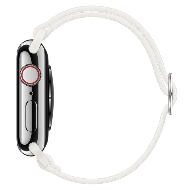 สายรัดนาฬิกาโพลีเอสเตอร์ไนลอน สำหรับ Apple Watch Series, 7 41 มม. / 6&SE&5&4 40 มม. / 3&2&1 38 มม., 7 45 มม. / 6&SE&5&4 44 มม. / 3&2&1 42 มม.