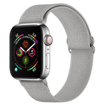 สายรัดนาฬิกาโพลีเอสเตอร์ไนลอน สำหรับ Apple Watch Series, 7 41 มม. / 6&SE&5&4 40 มม. / 3&2&1 38 มม., 7 45 มม. / 6&SE&5&4 44 มม. / 3&2&1 42 มม.