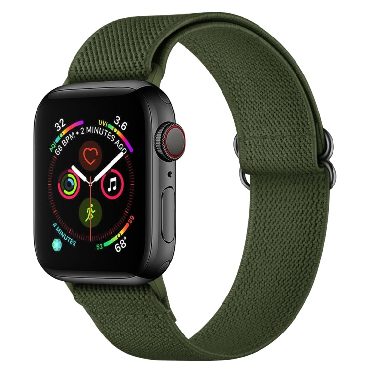 สายรัดนาฬิกาโพลีเอสเตอร์ไนลอน สำหรับ Apple Watch Series, 7 41 มม. / 6&SE&5&4 40 มม. / 3&2&1 38 มม., 7 45 มม. / 6&SE&5&4 44 มม. / 3&2&1 42 มม.