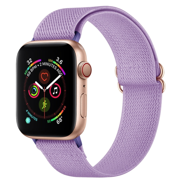 สายรัดนาฬิกาโพลีเอสเตอร์ไนลอน สำหรับ Apple Watch Series, 7 41 มม. / 6&SE&5&4 40 มม. / 3&2&1 38 มม., 7 45 มม. / 6&SE&5&4 44 มม. / 3&2&1 42 มม.
