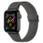 สายรัดนาฬิกาโพลีเอสเตอร์ไนลอน สำหรับ Apple Watch Series, 7 41 มม. / 6&SE&5&4 40 มม. / 3&2&1 38 มม., 7 45 มม. / 6&SE&5&4 44 มม. / 3&2&1 42 มม.