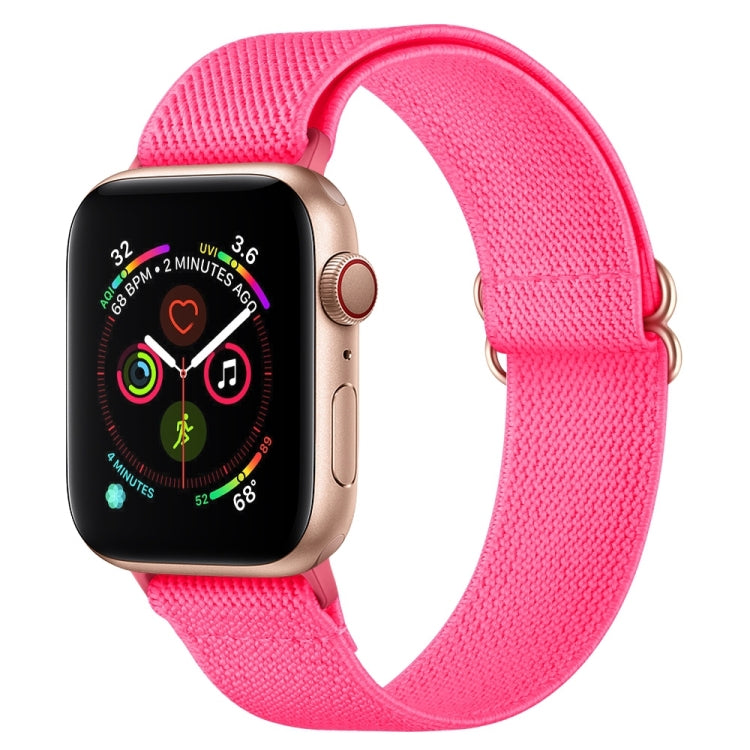 สายรัดนาฬิกาโพลีเอสเตอร์ไนลอน สำหรับ Apple Watch Series, 7 41 มม. / 6&SE&5&4 40 มม. / 3&2&1 38 มม., 7 45 มม. / 6&SE&5&4 44 มม. / 3&2&1 42 มม.