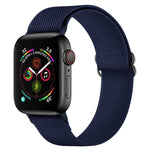 สายรัดนาฬิกาโพลีเอสเตอร์ไนลอน สำหรับ Apple Watch Series, 7 41 มม. / 6&SE&5&4 40 มม. / 3&2&1 38 มม., 7 45 มม. / 6&SE&5&4 44 มม. / 3&2&1 42 มม.
