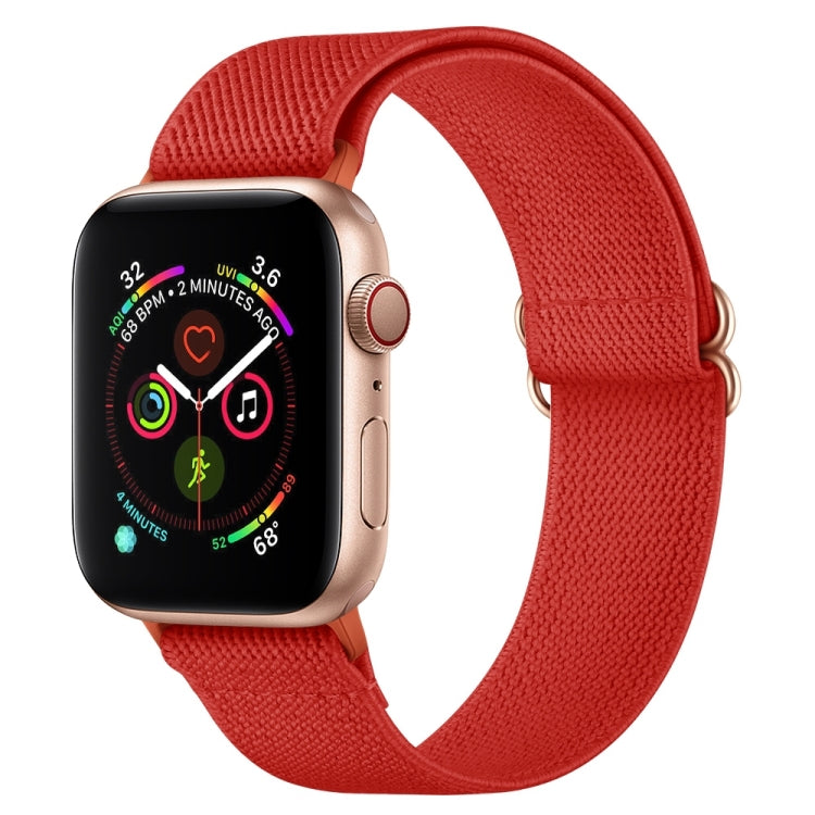 สายรัดนาฬิกาโพลีเอสเตอร์ไนลอน สำหรับ Apple Watch Series, 7 41 มม. / 6&SE&5&4 40 มม. / 3&2&1 38 มม., 7 45 มม. / 6&SE&5&4 44 มม. / 3&2&1 42 มม.