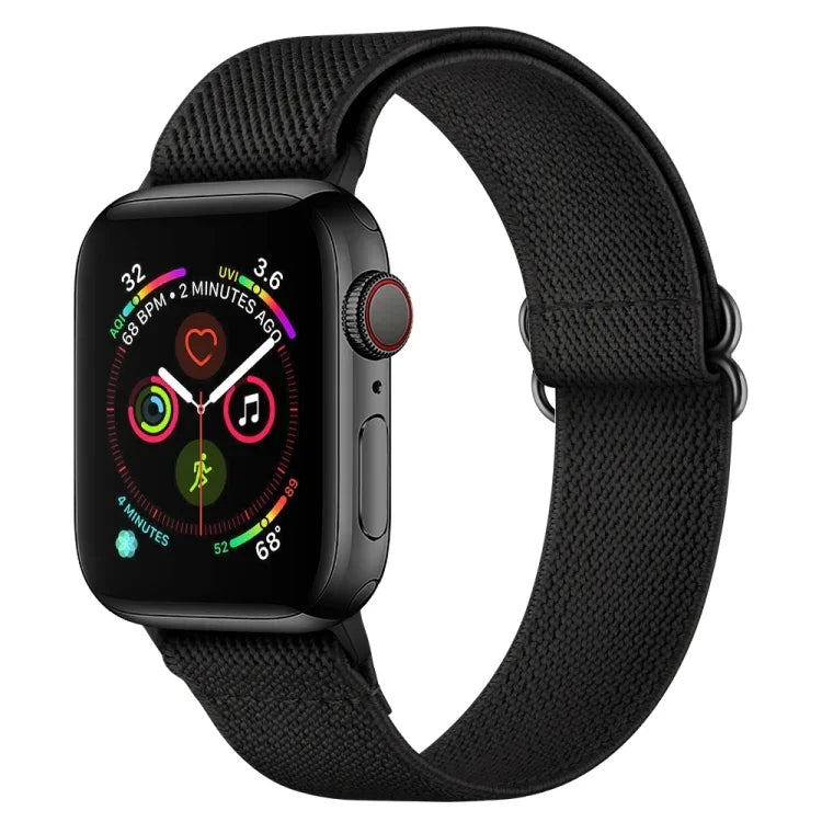 สายรัดนาฬิกาโพลีเอสเตอร์ไนลอน สำหรับ Apple Watch Series, 7 41 มม. / 6&SE&5&4 40 มม. / 3&2&1 38 มม., 7 45 มม. / 6&SE&5&4 44 มม. / 3&2&1 42 มม.