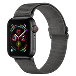 สายรัดนาฬิกาโพลีเอสเตอร์ไนลอน สำหรับ Apple Watch Series, 7 41 มม. / 6&SE&5&4 40 มม. / 3&2&1 38 มม., 7 45 มม. / 6&SE&5&4 44 มม. / 3&2&1 42 มม.