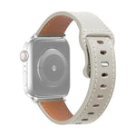 สายรัดนาฬิกาหนังวัวหัวเข็มขัดผีเสื้อ สำหรับ Apple Watch Series, 7 41 มม. / 6&SE&5&4 40 มม. / 3&2&1 38 มม., 7 45 มม. / 6&SE&5&4 44 มม. / 3&2&1 42 มม.