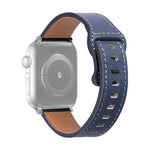 สายรัดนาฬิกาหนังวัวหัวเข็มขัดผีเสื้อ สำหรับ Apple Watch Series, 7 41 มม. / 6&SE&5&4 40 มม. / 3&2&1 38 มม., 7 45 มม. / 6&SE&5&4 44 มม. / 3&2&1 42 มม.