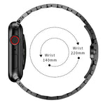 สายรัดนาฬิกาเหล็ก สำหรับ Apple Watch Series, 7 41 มม. / 6&SE&5&4 40 มม. / 3&2&1 38 มม., 7 45 มม. / 6&SE&5&4 44 มม. / 3&2&1 42 มม.