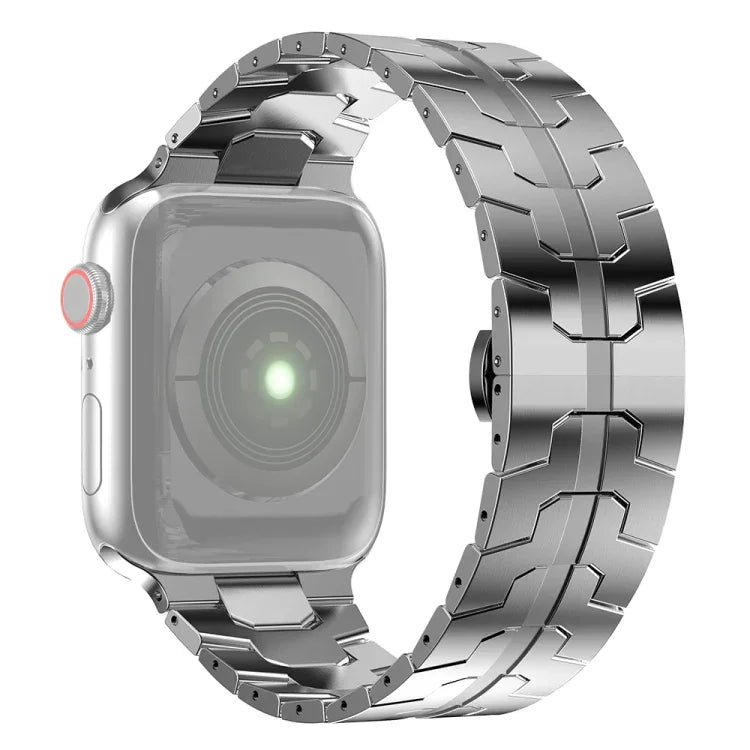 สายรัดนาฬิกาเหล็ก สำหรับ Apple Watch Series, 7 41 มม. / 6&SE&5&4 40 มม. / 3&2&1 38 มม., 7 45 มม. / 6&SE&5&4 44 มม. / 3&2&1 42 มม.