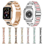 สายรัดนาฬิกาโลหะโอปอล 22 มม. สำหรับ Apple Watch Series, 7 41 มม. / 6&SE&5&4 40 มม. / 3&2&1 38 มม., 7 45 มม. / 6&SE&5&4 44 มม. / 3&2&1 42 มม.