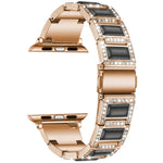 สายรัดนาฬิกาโลหะโอปอล 22 มม. สำหรับ Apple Watch Series, 7 41 มม. / 6&SE&5&4 40 มม. / 3&2&1 38 มม., 7 45 มม. / 6&SE&5&4 44 มม. / 3&2&1 42 มม.