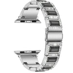 สายรัดนาฬิกาโลหะโอปอล 22 มม. สำหรับ Apple Watch Series, 7 41 มม. / 6&SE&5&4 40 มม. / 3&2&1 38 มม., 7 45 มม. / 6&SE&5&4 44 มม. / 3&2&1 42 มม.