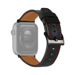 สายรัดนาฬิกาหนังสามเส้น สำหรับ Apple Watch Series, 7 41 มม. / 6&SE&5&4 40 มม. / 3&2&1 38 มม., 7 45 มม. / 6&SE&5&4 44 มม. / 3&2&1 42 มม.