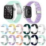 สายรัดนาฬิกาสีลูกกวาดสามเม็ด สำหรับ Apple Watch Series, 7 41 มม. / 6&SE&5&4 40 มม. / 3&2&1 38 มม., 7 45 มม. / 6&SE&5&4 44 มม. / 3&2&1 42 มม.
