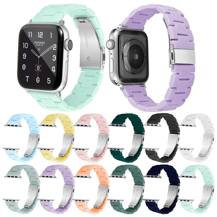 สายรัดนาฬิกาสีลูกกวาดสามเม็ด สำหรับ Apple Watch Series, 7 41 มม. / 6&SE&5&4 40 มม. / 3&2&1 38 มม., 7 45 มม. / 6&SE&5&4 44 มม. / 3&2&1 42 มม.