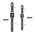 สายรัดนาฬิกาซิลิโคนลายลายเสือดาว สำหรับ Apple Watch Series, 7 41 มม. / 6&SE&5&4 40 มม. / 3&2&1 38 มม., 7 45 มม. / 6&SE&5&4 44 มม. / 3&2&1 42 มม.