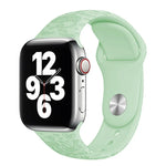 สายรัดนาฬิกาซิลิโคนลายฟลามิงโก สำหรับ Apple Watch Series, 7 41 มม. / 6&SE&5&4 40 มม. / 3&2&1 38 มม., 7 45 มม. / 6&SE&5&4 44 มม. / 3&2&1 42 มม.