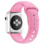 สายรัดนาฬิกาซิลิโคนลายฟลามิงโก สำหรับ Apple Watch Series, 7 41 มม. / 6&SE&5&4 40 มม. / 3&2&1 38 มม., 7 45 มม. / 6&SE&5&4 44 มม. / 3&2&1 42 มม.