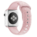 สายรัดนาฬิกาซิลิโคนลายฟลามิงโก สำหรับ Apple Watch Series, 7 41 มม. / 6&SE&5&4 40 มม. / 3&2&1 38 มม., 7 45 มม. / 6&SE&5&4 44 มม. / 3&2&1 42 มม.