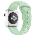 สายรัดนาฬิกาซิลิโคนลายต้นกระบองเพชร สำหรับ Apple Watch Series, 7 41 มม. / 6&SE&5&4 40 มม. / 3&2&1 38 มม., 7 45 มม. / 6&SE&5&4 44 มม. / 3&2&1 42 มม.
